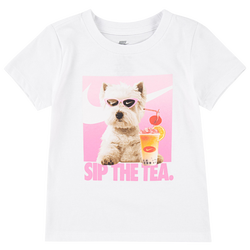 Girls' Toddler - Nike Sip Photo T-Shirt - White/Pink