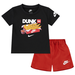 Boys' Infant - Nike Dunk Em Woven Short Set - University Red/White