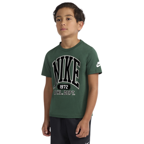  - Nike Giant Varsity T-Shirt - Fir/White