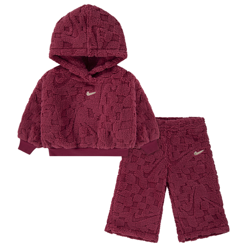  - Nike Cozy Pullover Hood and Pants Set - Sweet Beet
