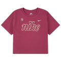 Nike Cozy Short Sleeve T-Shirt - Nike Sweet Beet/White