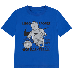 Boys' Preschool - Nike LEGO Minifigure Short Sleeve T-Shirt - Cobalt Blaze/Silver