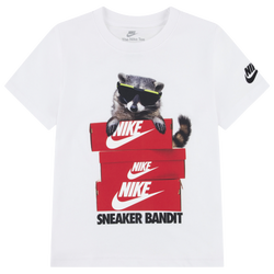 Boys' Preschool - Nike Sneaker Bandit Short Sleeve T-Shirt - White/Red