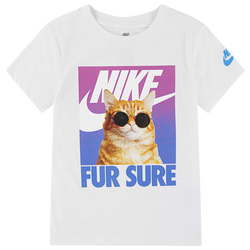 Girls' Preschool - Nike Fur Sure Short Sleeve T-Shirt - Purple/White