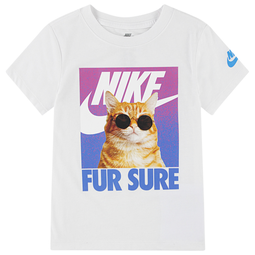 GIRLS - Nike Fur Sure Short Sleeve T-Shirt - Purple/White