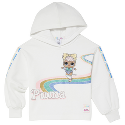 Girls' Preschool - PUMA LOL Dawn Fleece Hoodie - White/Multi