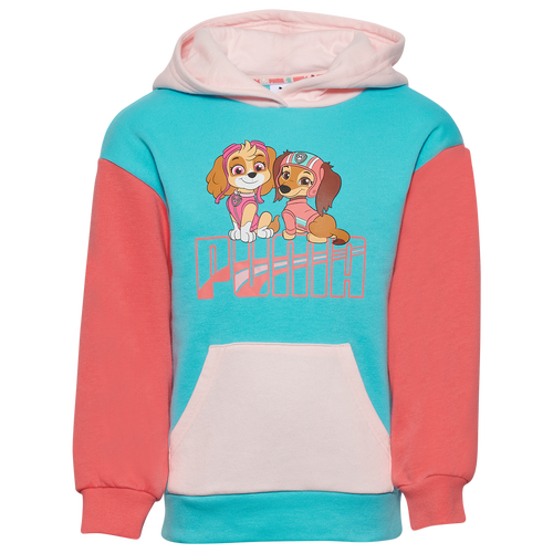 

Girls Preschool PUMA PUMA Paw Patrol Colorblock Fleece Hoodie - Girls' Preschool Aqua/Pink Size 6X