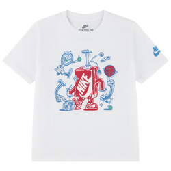 Boys' Preschool - Nike Boxy T-Shirt - White/Red