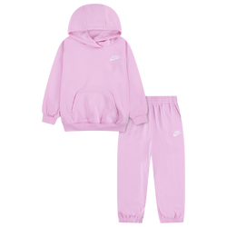 Girls' Preschool - Nike Club Fleece Oversized Set - Pink Rise/Pink
