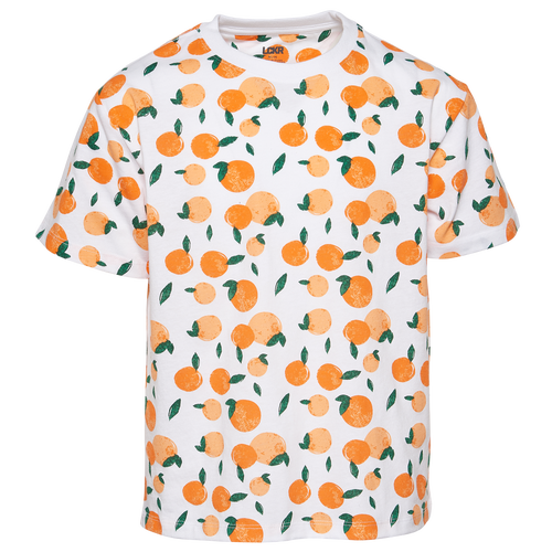 

Boys LCKR LCKR Kid T-Shirt - Boys' Grade School Peach/White Size M