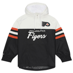 Men's - Mitchell & Ness Flyers Head Coach Lightweight Anorak Windbreaker - Black