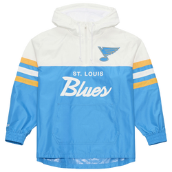 Men's - Mitchell & Ness Blues Head Coach Lightweight Anorak Windbreaker - Blue