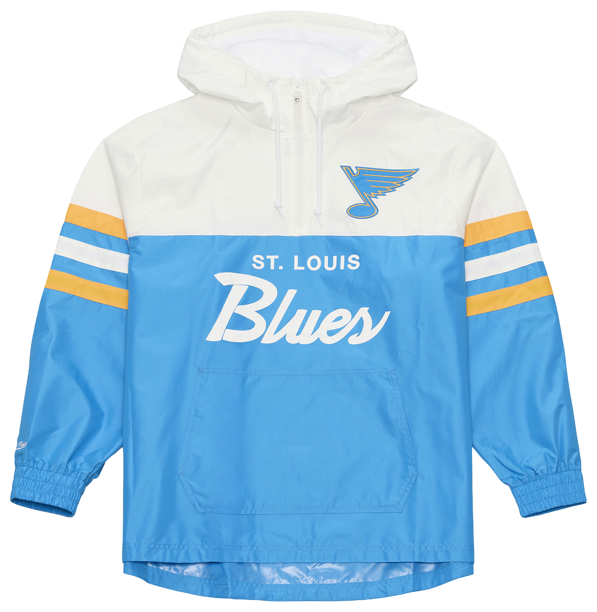Mitchell & Ness Blues Head Coach Lightweight Anorak Windbreaker - Men's