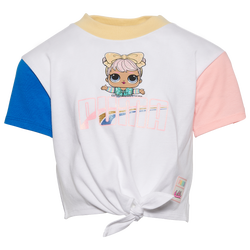 Girls' Preschool - PUMA LOL Dawn Tie Knot T-Shirt - White/Multi