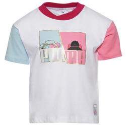 Girls' Preschool - PUMA LOL S&S Colorblock T-Shirt - White/Multi