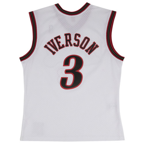 

Mitchell & Ness Mens Allen Iverson Mitchell & Ness 76ers Swingman Jersey - Mens White Size S
