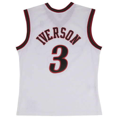 

Mitchell & Ness Mens Allen Iverson Mitchell & Ness 76ers Swingman Jersey - Mens White Size XXL