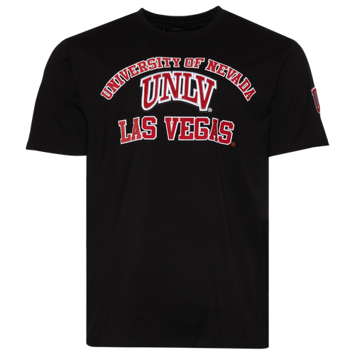 

Pro Standard Mens Pro Standard UNLV Stacked Logo T-Shirt - Mens Black/Black Size L