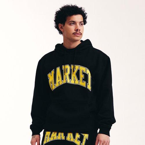 

Market Mens Market Arc Hoodie - Mens Black/Yellow Size XL