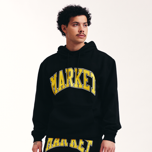 

Market Mens Market Arc Hoodie - Mens Black/Yellow Size L
