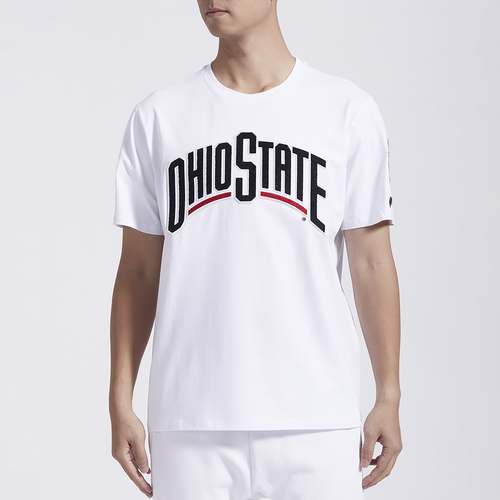 

Pro Standard Mens Pro Standard Ohio State Classic T-Shirt - Mens White/Red Size XL