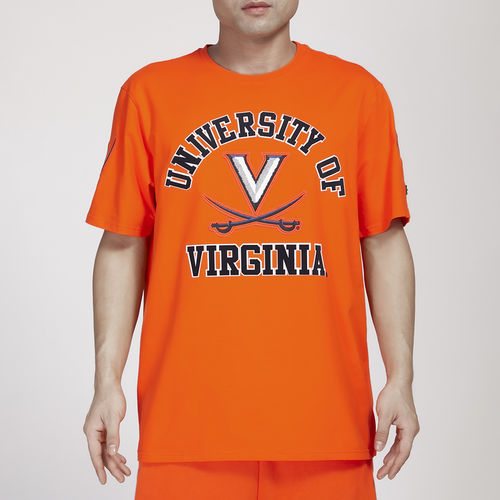 

Pro Standard Mens Pro Standard Virgina Stacked Logo T-Shirt - Mens Orange/Orange Size L