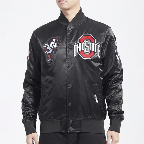 

Pro Standard Mens Pro Standard Ohio State Classic Satin Jacket - Mens Red/Black Size XL