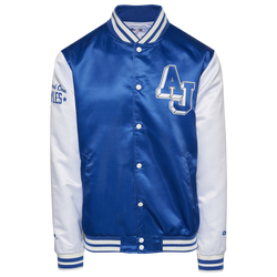 Men's - Chalk Line AJ Styles Satin Varsity Jacket - Blue/Blue