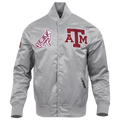 Pro Standard Texas A&M Classic Satin Jacket - Pro Standard Gray/Multi