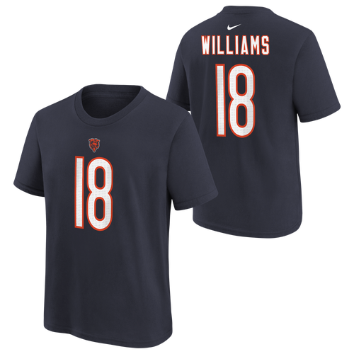 Nike Kids' Boys Caleb Williams Nfl Short Sleeve T-shirt In Navy