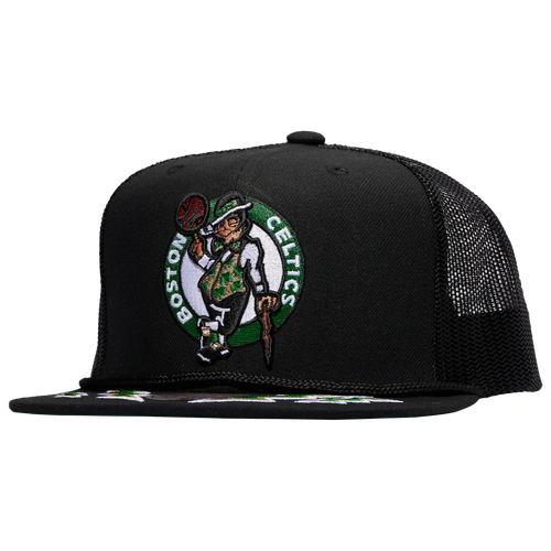 

Mitchell & Ness Mens Mitchell & Ness Celtics Recharge Trucker Hat - Mens Black/Green Size One Size
