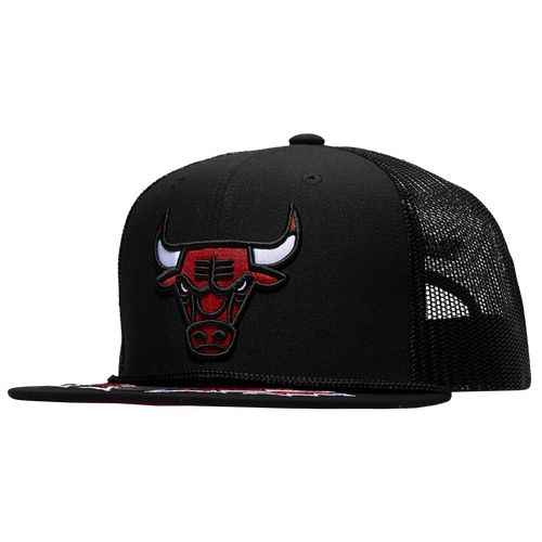 

Mitchell & Ness Mens Chicago Bulls Mitchell & Ness Bulls Recharge Trucker Hat - Mens Black/Red Size One Size