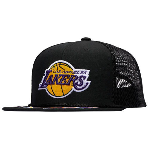 Mitchell & Ness Mens Los Angeles Lakers  Lakers Recharge Trucker Hat In Black/black