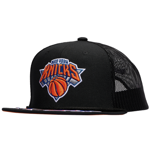 

Mitchell & Ness Mens New York Knicks Mitchell & Ness Knicks Recharge Trucker Hat - Mens Black/Black Size One Size
