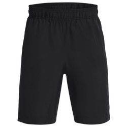 Boys' Grade School - Under Armour Woven Shorts - Black/Versa Blue