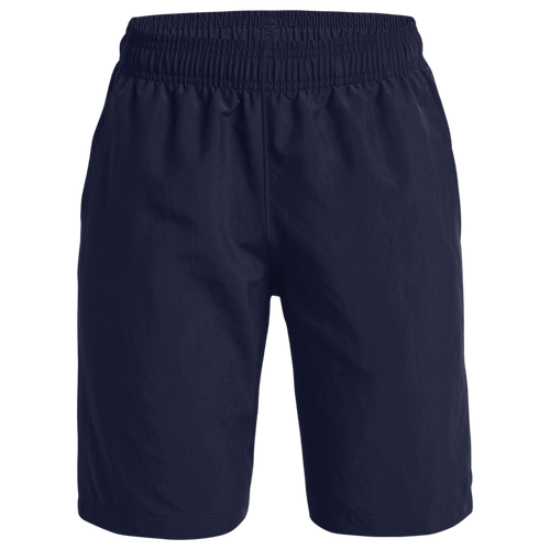 

Boys Under Armour Under Armour Woven Shorts - Boys' Grade School Midnight Navy/White Size XS