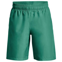 Boys' Grade School - Under Armour Woven Shorts - Birdie Green/Black