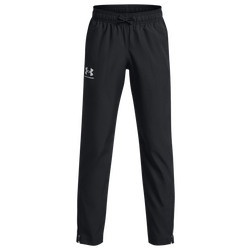 Boys' Grade School - Under Armour Sportstyle Woven Pants - Black/Grey