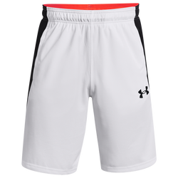 Men's - Under Armour Baseline 10" Shorts - White/Red