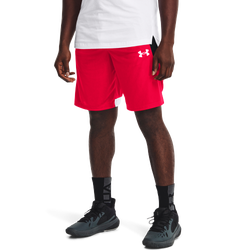 Men's - Under Armour Baseline 10" Shorts - Red/White