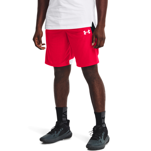 

Under Armour Mens Under Armour Baseline 10Shorts - Mens Red/White Size XXL