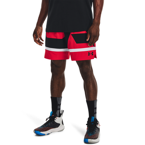 

Under Armour Mens Under Armour Baseline Woven Shorts - Mens Red/Black Size S