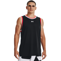 Men's - Under Armour Baseline Replica Tank - Black/Red/White