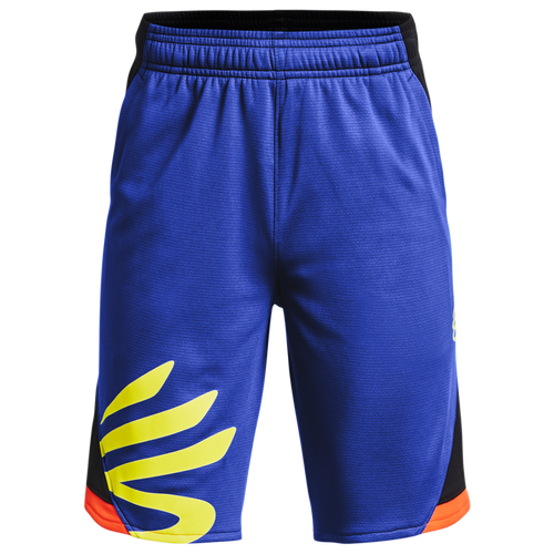 

Boys Under Armour Under Armour Curry Splash Shorts - Boys' Grade School Blue Size S