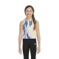 Girls' Grade School - adidas Printed Tank Bra - Multi/Blue