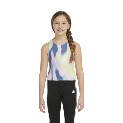 

Girls adidas adidas Printed Tank Bra - Girls' Grade School Multi/Blue Size L