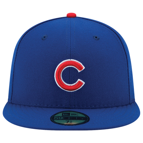 Shop New Era Chicago Cubs  Cubs 59fifty Authentic Cap In Royal/red/white