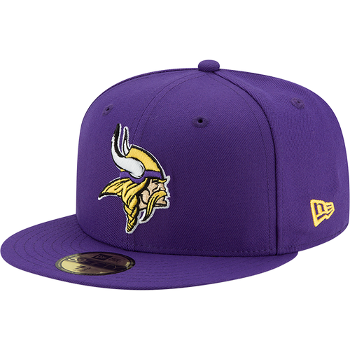 

New Era Mens New Era Vikings 5950 T/C Fitted Cap - Mens Purple/Yellow Size 7