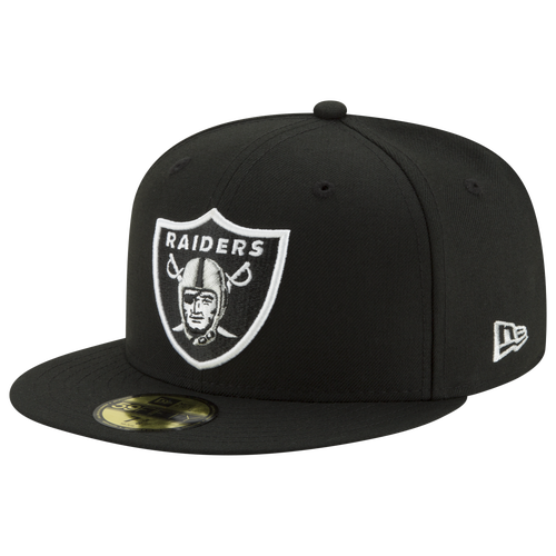 

New Era Mens Oakland Raiders New Era Raiders 5950 T/C Fitted Cap - Mens Black/White Size 7