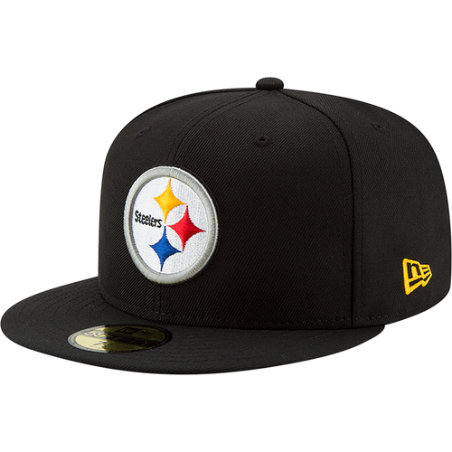 

New Era Mens Pittsburgh Steelers New Era Steelers 5950 T/C Fitted Cap - Mens Black/Yellow Size 7